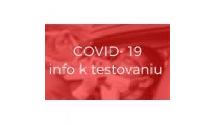 Testovanie  COVID 19  - dňa 7. - 8. 11.2020  obec Horovce